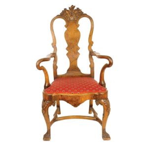 A set of eight quality early 20th century burr walnut Queen&hellip;