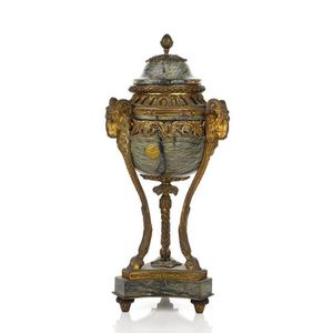 French gilt-bronze mounted marble cassolette early 19th century,…