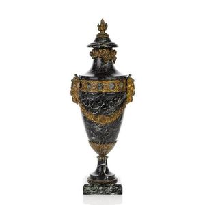 French gilt-bronze mounted verde Antico cassolette, 19th…