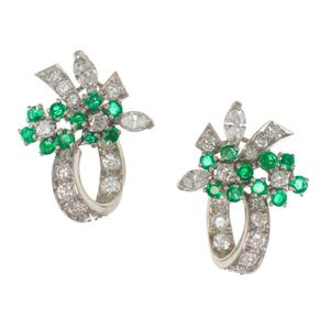 antique or later diamond earrings - price guide and values