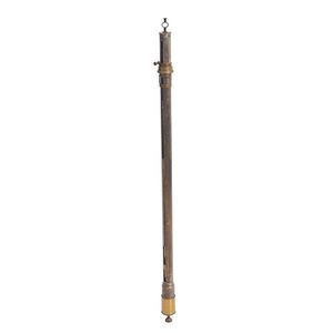 A Fortin stick barometer in silvered case, circa 1840, 112 cm…