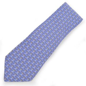A silk tie by Hermes, styled with monkey faces on a lavender&hellip;