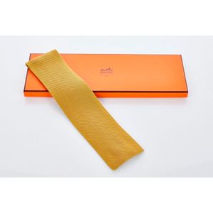 Chartreuse Knitted Silk Tie with Hermes Box - Clothing - Men's - Costume &  Dressing Accessories