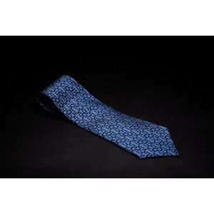 A silk tie by Hermes, styled with repeated horsebit motif on&hellip;