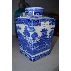 Vintage English blue Willow Ringtons tea Merchants Oriental…