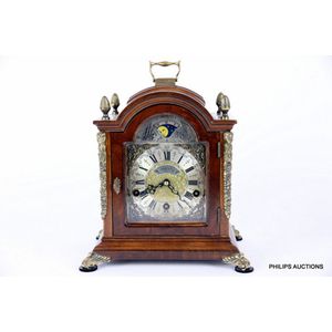 A Dutch Wuba Warmink triple Westminster chime bracket clock,&hellip;