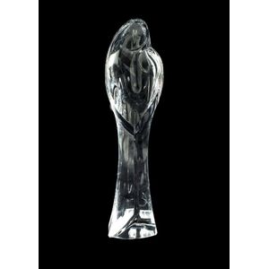 Val St Lambert crystal Madonna and Child. Etched factory mark…