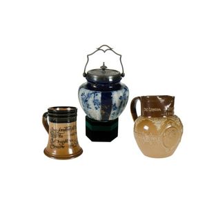 Doulton Lambeth stoneware jug. Commemorating the diamond…