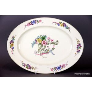 A Rosenthal ivory ground 'Phoenix' platter, later 20th…