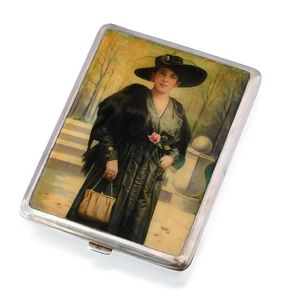 A silver and enamel cigarette case, Austrian, circa 1920 the…