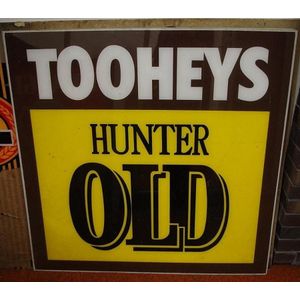 Large perspex Tooheys Hunter Old beer sign 125 cm x 125 cm…