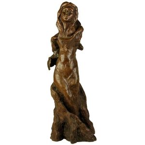 Bronze cast figure of a whimsical lady cast from a pottery…