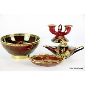 Four Carlton Ware Rouge Royale 'New Mikado' and similar…