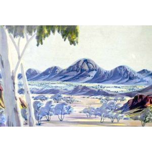 Benjamin Landara 'Central Australia' watercolour, signed lower…