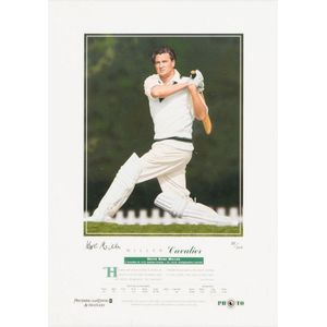 Signed Cricket Displays, prints signed by Keith Miller, Allan…