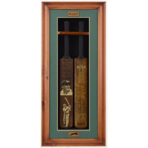 Don Bradman, mounted display 'The Bradman record 1927 - 1949',…