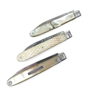 Antique Silver Folding Fruit Knives  Victorian Collectibles – The Urban  Vintage Affair