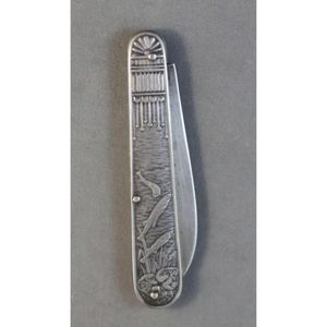 Beautiful late Georgian silver pocket knife, decorated with…