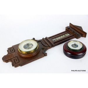 Two vintage Barometers, 1900 and after, one German, the other…