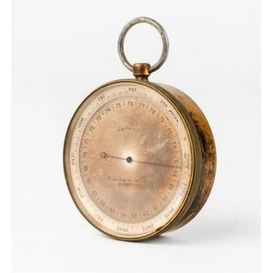 A brass pocket barometer by Calderoni es Tarsa, Budapest, circa…