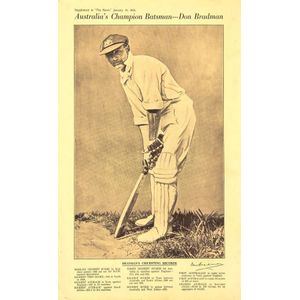 1932-33 'Body-line' Tour: full page supplements to 'The News' -…
