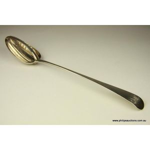SCROLLED BANNER DESIGN STERLING SILVER SALT SPOON NEW LAST ONES!