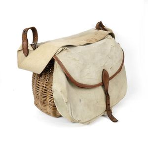 MADE IN ENGLAND – BRADY CONWAY WICKER & CANVAS CREEL FISHING BAG – Vintage  Fishing Tackle