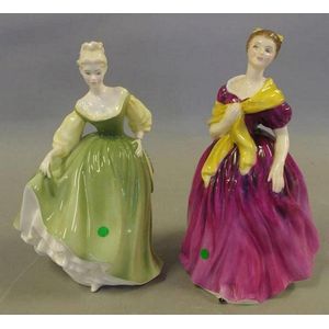 Royal Doulton Lady Figurines: Adrienne & Fair Lady - Royal Doulton ...