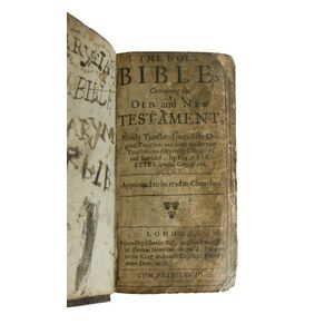 17th century pocket bible. Printed by Charles Bill, London,…