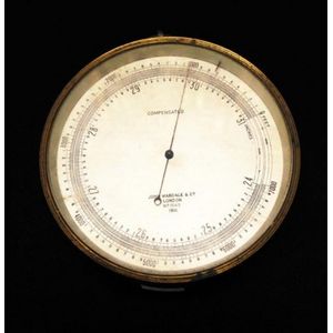 Vintage John Wardale, London brass cased barometer, Compensated…
