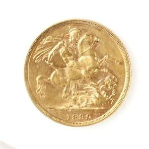 1889 British Gold Sovereign - Coins - Numismatics, Stamps & Scrip