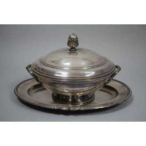 Set of Four Silver top Plated Miniature Tureens