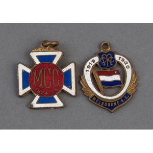 Melbourne Cricket Club, membership fobs for 1919-20 (#2102) and…