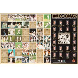 'Field of Dreams', lithograph celebrating the longest winning…