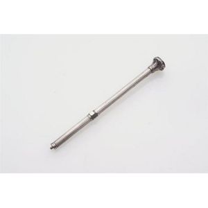 A seal top sterling silver telescopic pencil, 8 cm long