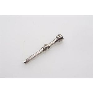 A sterling silver seal top telescopic pencil, floral imprint to…