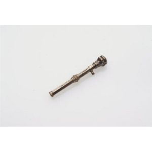 A miniature seal top telescopic pencil, amethyst inset, 4 cm…
