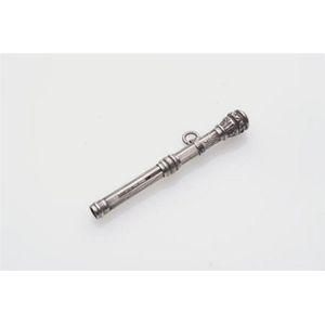 A seal top sterling silver (hallmarked) miniature telescopic…