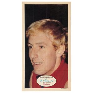 1971 Scanlens 'Footballers' poster - Melbourne: Paul Rowlands,…