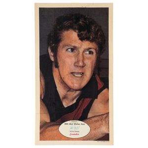 1971 Scanlens 'Footballers' poster - Essendon: Peter Daniel,…