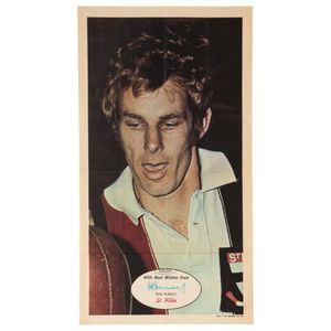 1971 Scanlens 'Footballers' poster - St Kilda: Bob Murray,…