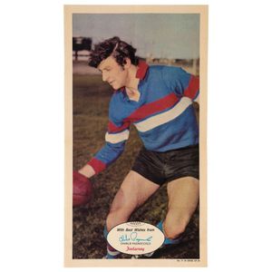 1971 Scanlens 'Footballers' poster - Footscray: Charlie…