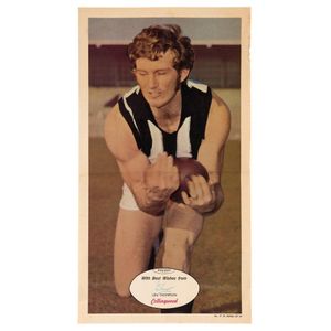 1971 Scanlens 'Footballers' poster - Collingwood: Len Thompson,…