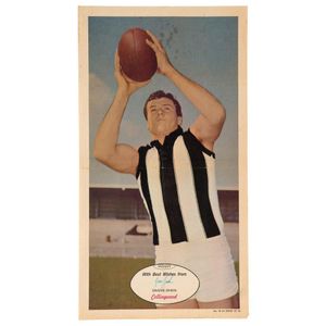 1971 Scanlens 'Footballers' poster - Collingwood: Graeme Jenkin,…
