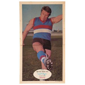 1971 Scanlens 'Footballers' poster - Footscray: Stuart Magee,…