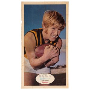 1971 Scanlens 'Footballers' poster - Hawthorn: Peter Crimmins,…