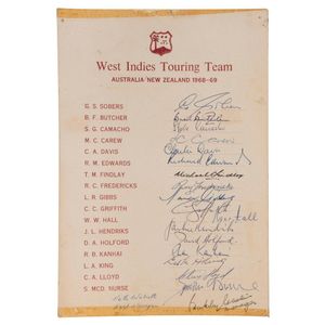 Graham McKenzie collection - 1968-69 West Indies Tour of&hellip;