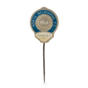 North Melbourne football club, special pin for the 1949…