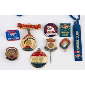Footscray Football Club Badges Collection: A Historical Memorabilia Assortment - Sporting - AFL/VFL - Memorabilia