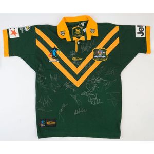 DARREN LOCKYER Hand Signed RARE Australia Centenary Jersey + Photo Proof -  Around The Grounds Memorabilia